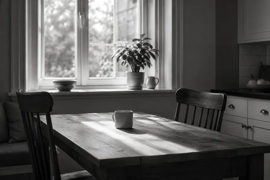 Quiet family home interior